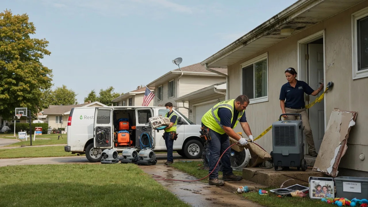 Water Damage Restoration in Burlington, PA near me